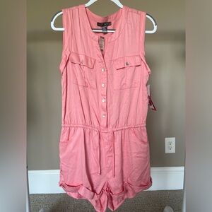 Coral Pink Romper (New with Tags)